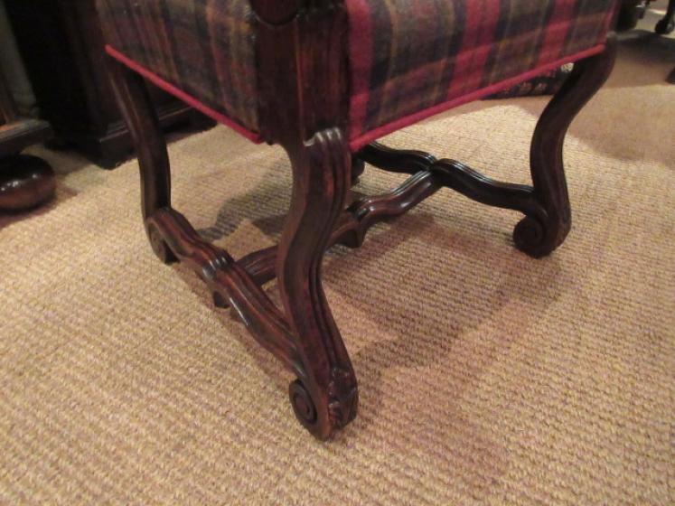 Late 19th Century Foliage Carved Open Armchair - Image 3
