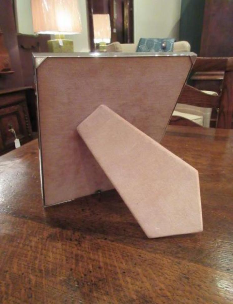 Large Art Deco Period Silver & Enamel Photo Frame  - Image 4