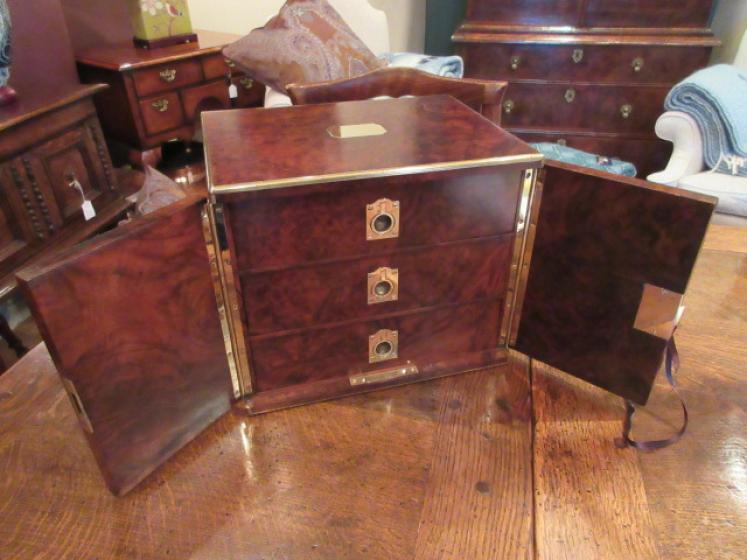 Early Victorian Burr Walnut Collector's Box - Image 1