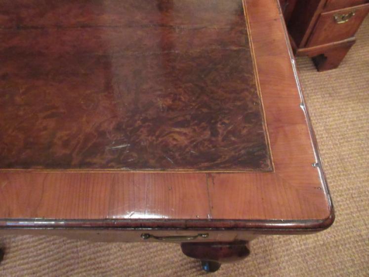 Fine George II Period Burr Yew Inlaid Lowboy - Image 5