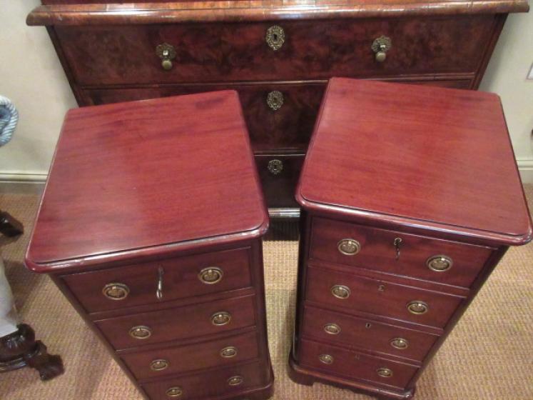 Pair of Mid Victorian Mahogany Bedside Cabinets - Image 2