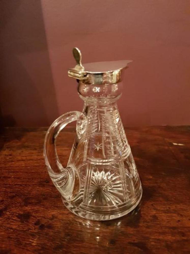 Silver and Cut Crystal Whiskey Noggin - Image 2