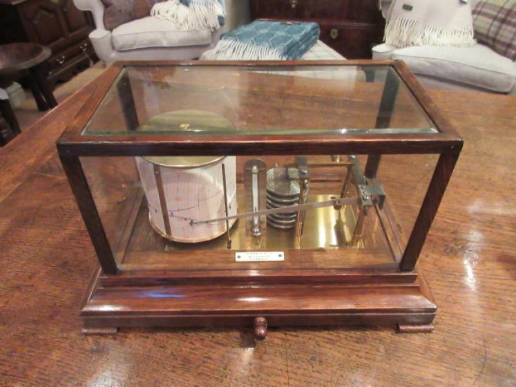 Victorian Polished Oak Edinburgh Barograph - Image 1