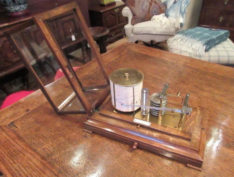 Victorian Polished Oak Edinburgh Barograph - Image 4