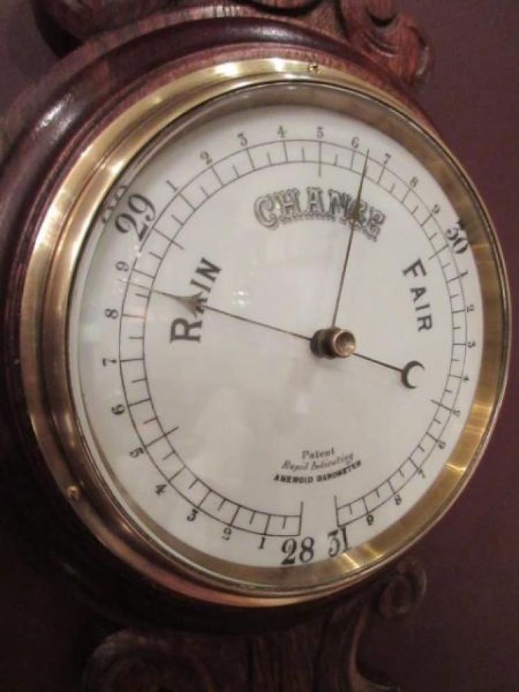Victorian Polished Oak 'Rapid Indicating' Banjo Barometer - Image 2