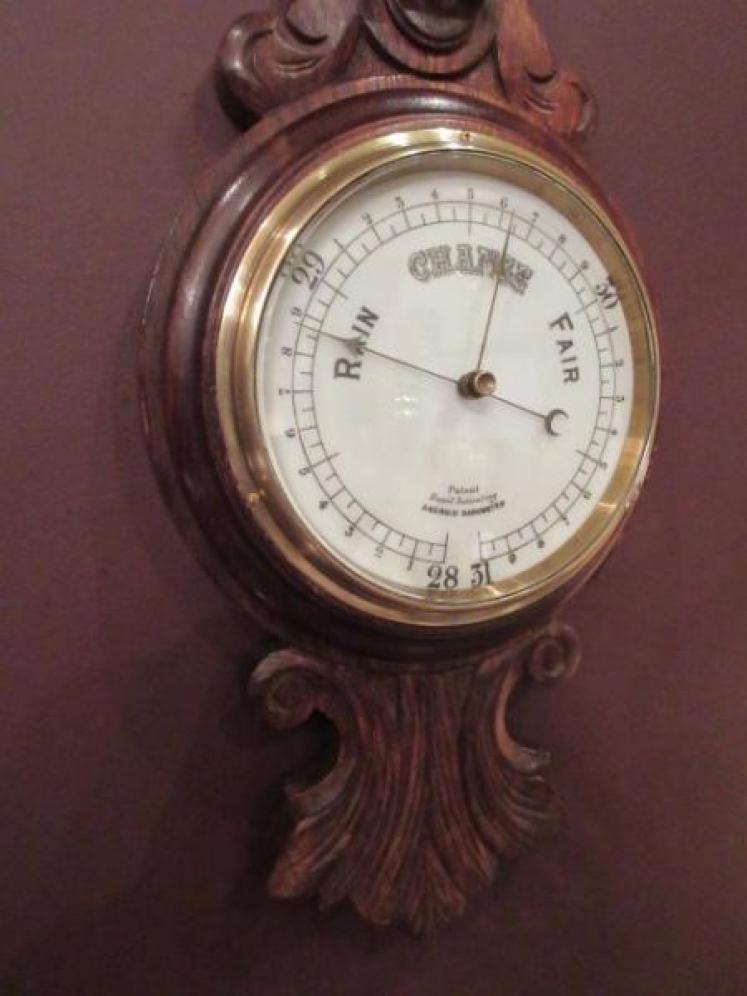 Victorian Polished Oak 'Rapid Indicating' Banjo Barometer - Image 5
