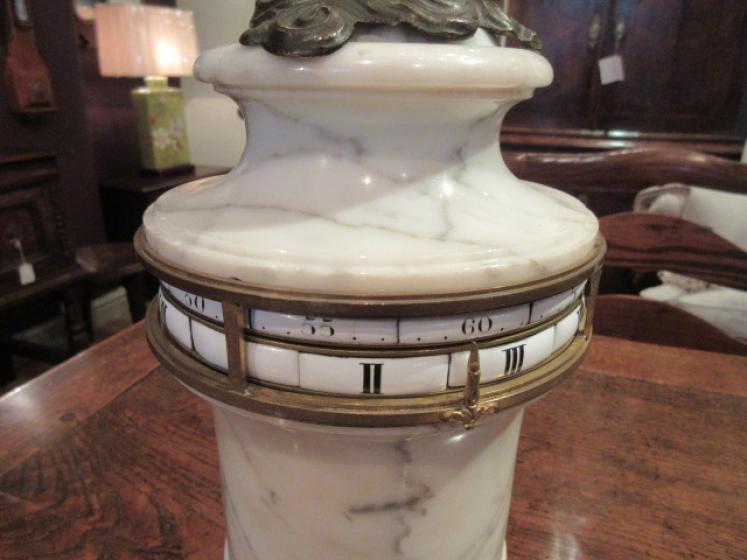 Superb Rare 19th Century Marble Rotating Clock - Image 3