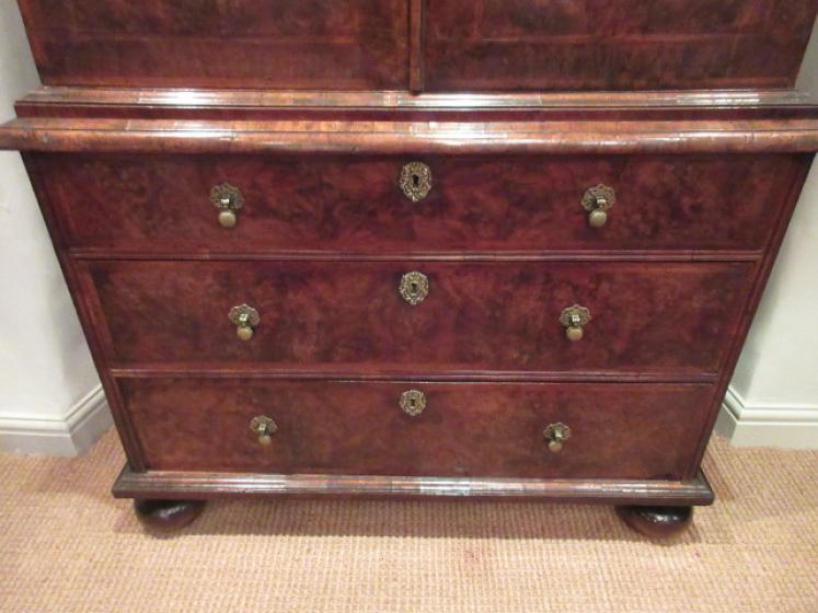 Outstanding George I Period Figured Walnut Escritoire - Image 3