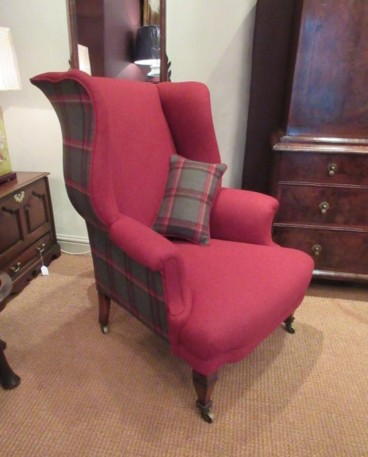 Top Quality Victorian Upholstered Wing ir - Image 1