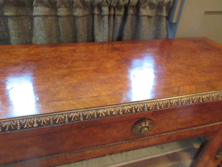 Top Quality Mid Victorian Burr Walnut Pier Cabinet - Image 2