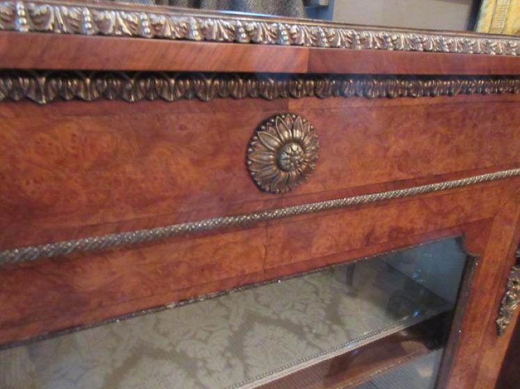 Top Quality Mid Victorian Burr Walnut Pier Cabinet - Image 5