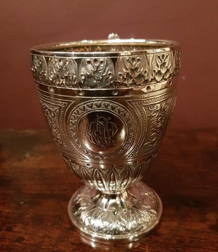 Superb Mid Victorian Edinburgh Silver Child's Cup - Image 3