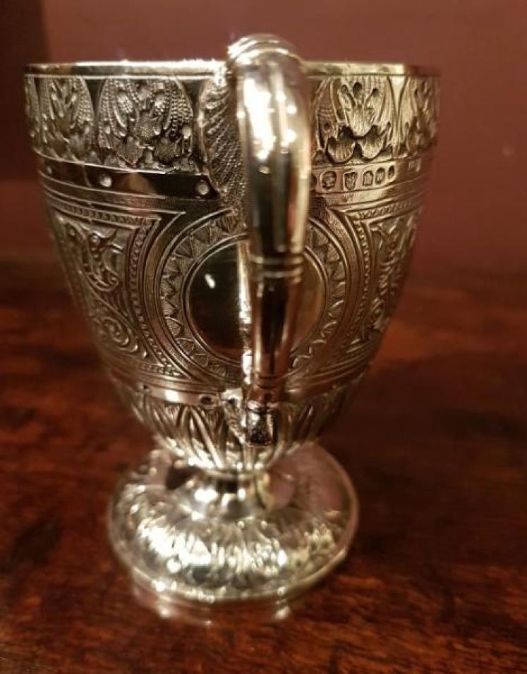 Superb Mid Victorian Edinburgh Silver Child's Cup - Image 4
