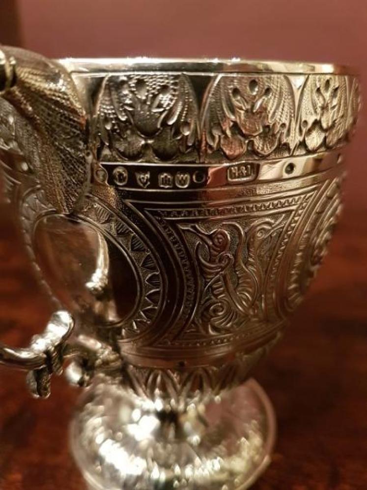 Superb Mid Victorian Edinburgh Silver Child's Cup - Image 5