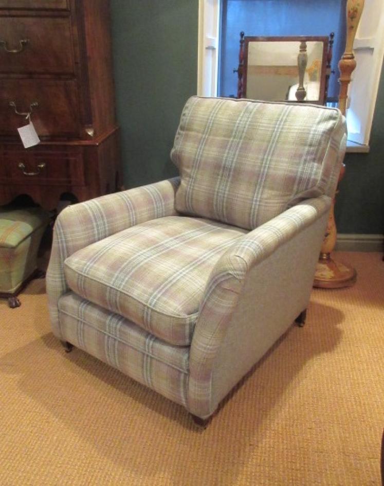 Late 19th Century Upholstered Club Armchair - Image 1