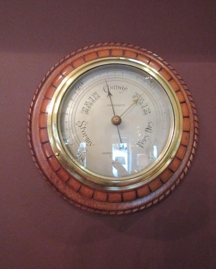 Mid Victorian Antique Negretti & Zambra Barometer - Image 1