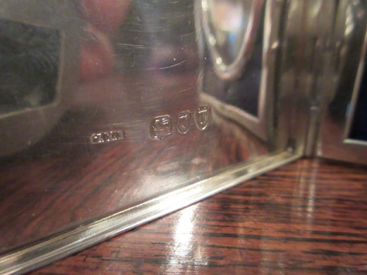 Rare Victorian Silver Hinged Door Photo Frame - Image 4