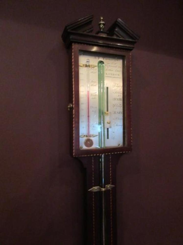 Superb George III Period Sheraton Inlaid London Stick Barometer - Image 1