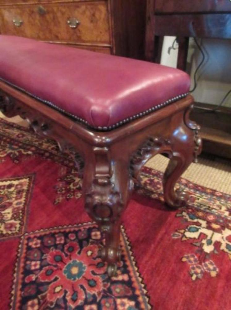 William IV Period Rococo Style Long Stool - Image 5