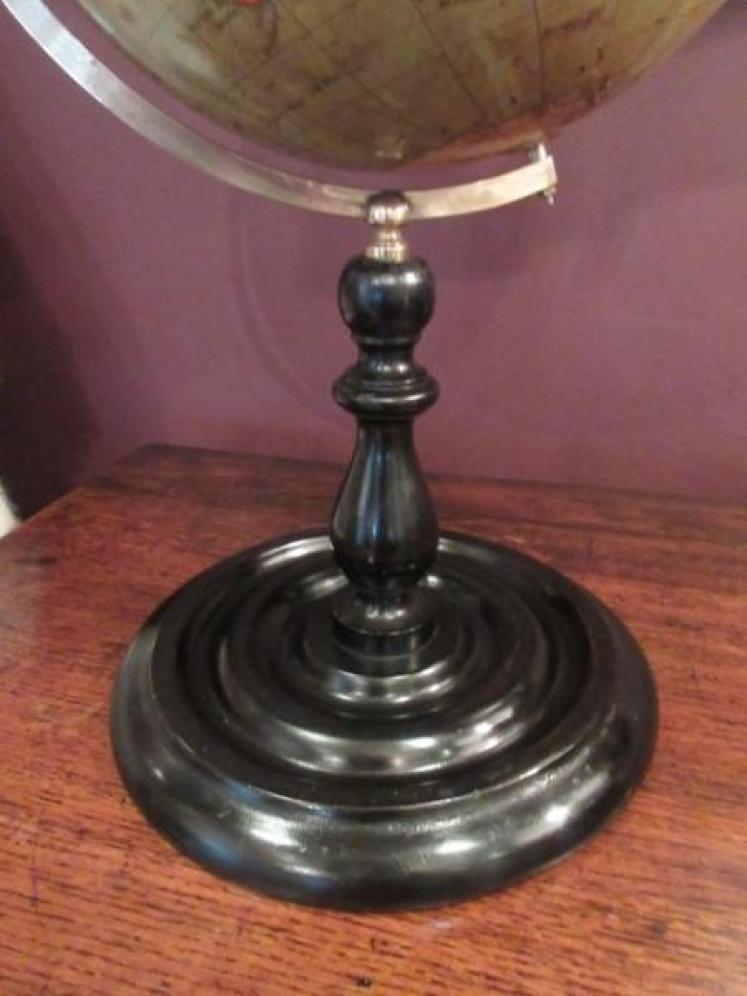 1920's Geographia 10" Paper Mache Terrestrial Globe - Image 3