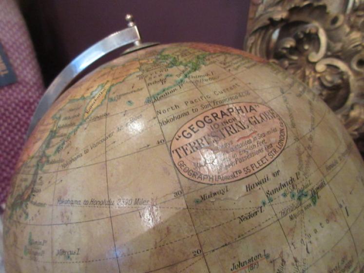 1920's Geographia 10" Paper Mache Terrestrial Globe - Image 4
