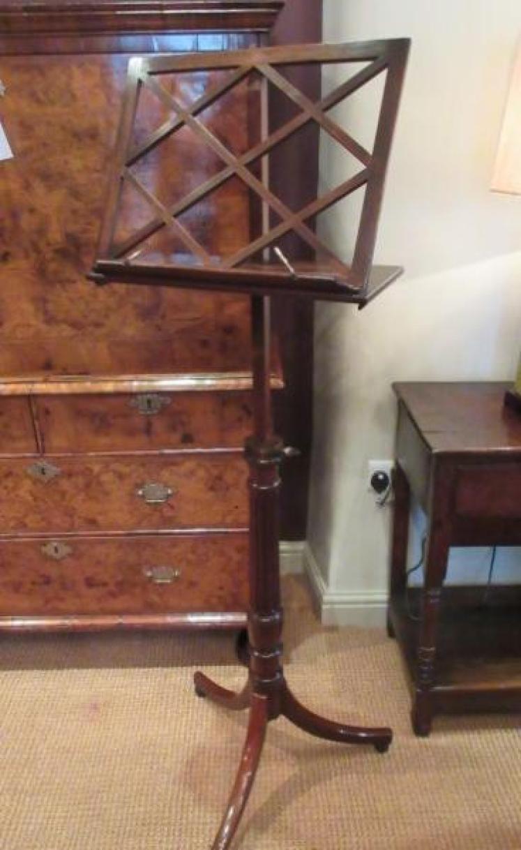 Regency Period Rise & Fall Music Stand.c.1830 - Image 5