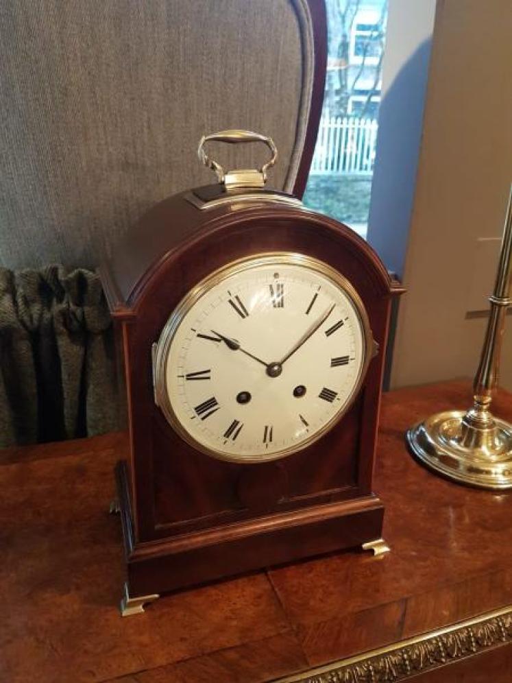 Edwardian Period Inlaid Striking Mantel Clock - Image 1