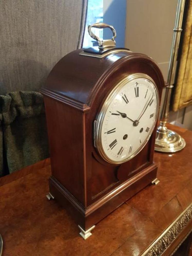 Edwardian Period Inlaid Striking Mantel Clock - Image 5