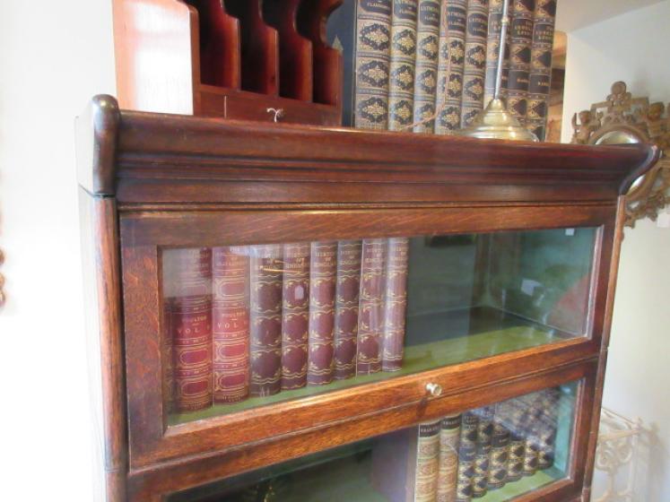 Edwardian Period Four Tier Sectional 'Globe Wernike' Bookcase - Image 2