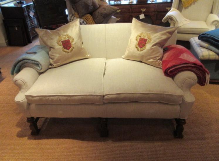 Late 19th Century Upholstered Two Seater Sofa - Image 1