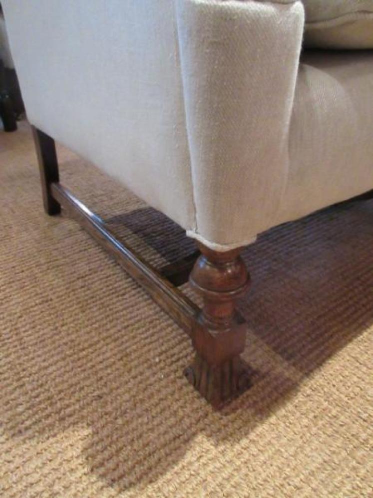 Late 19th Century Upholstered Two Seater Sofa - Image 2