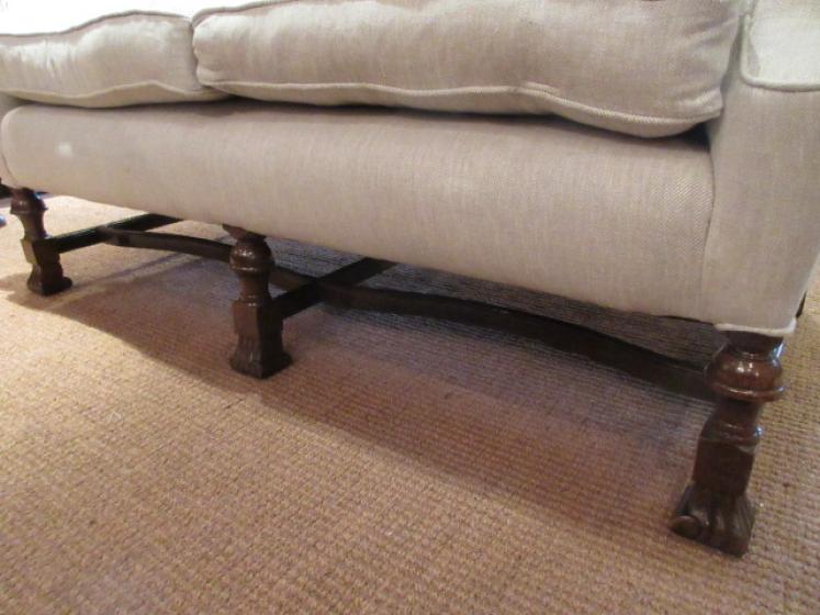 Late 19th Century Upholstered Two Seater Sofa - Image 4