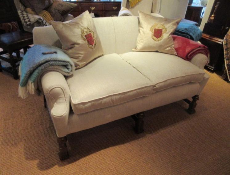 Late 19th Century Upholstered Two Seater Sofa - Image 5