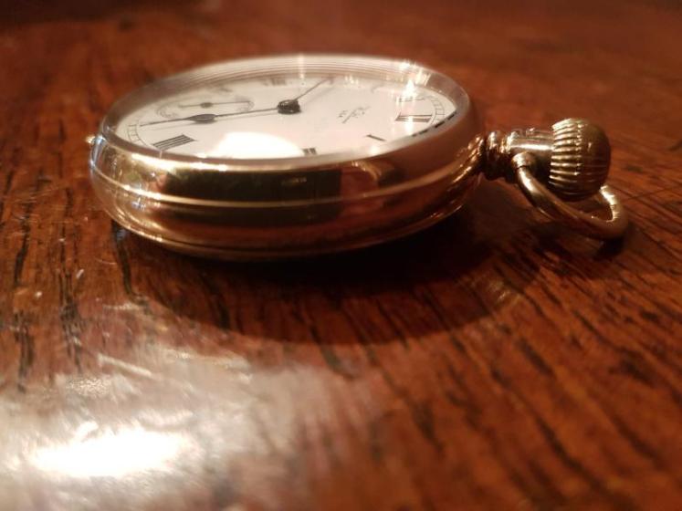 George V Period 9ct Gold Waltham Pocket Watch - Image 2