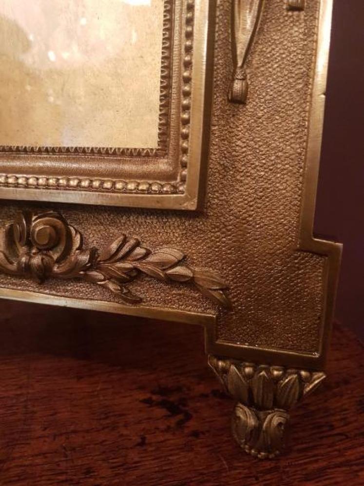 Victorian Cast Bronze Photo Frame - Image 3