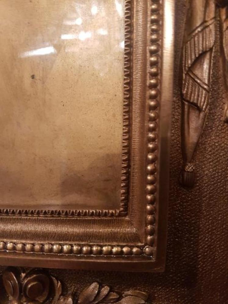 Victorian Cast Bronze Photo Frame - Image 4