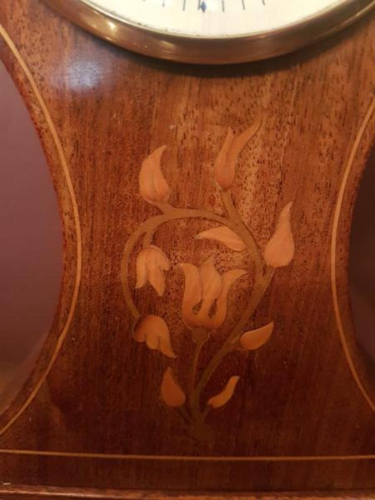 Inlaid Edwardian Mantel Clock - Image 3