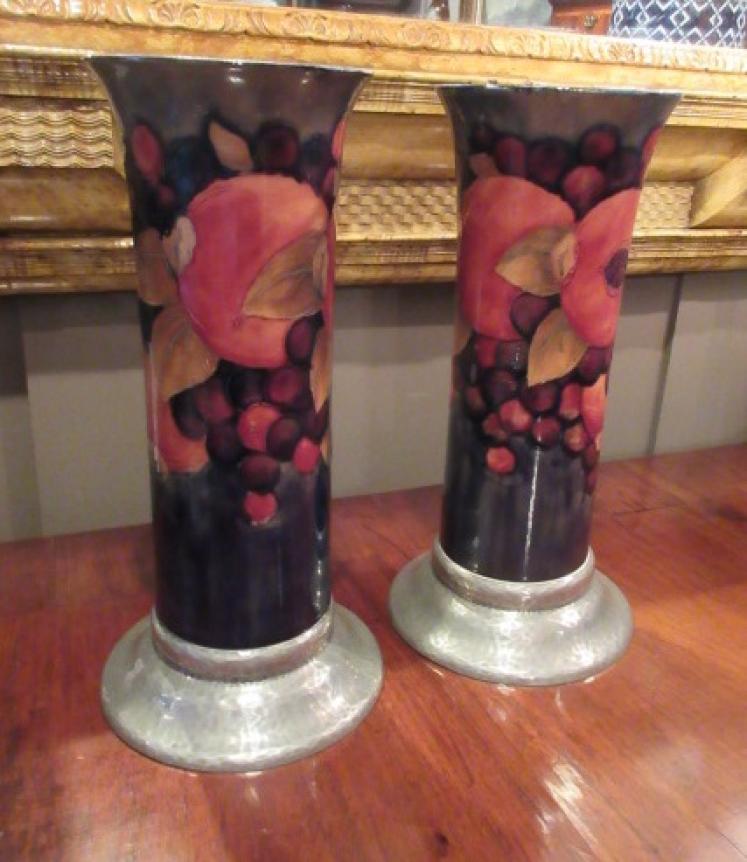 Pair of Moorcroft for Liberty Pomegranate Vases - Image 1