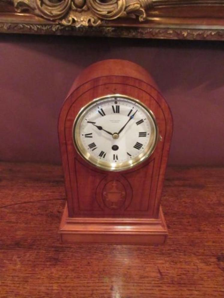 Superb Edwardian Period Satinwood Mantel Clock - Image 1