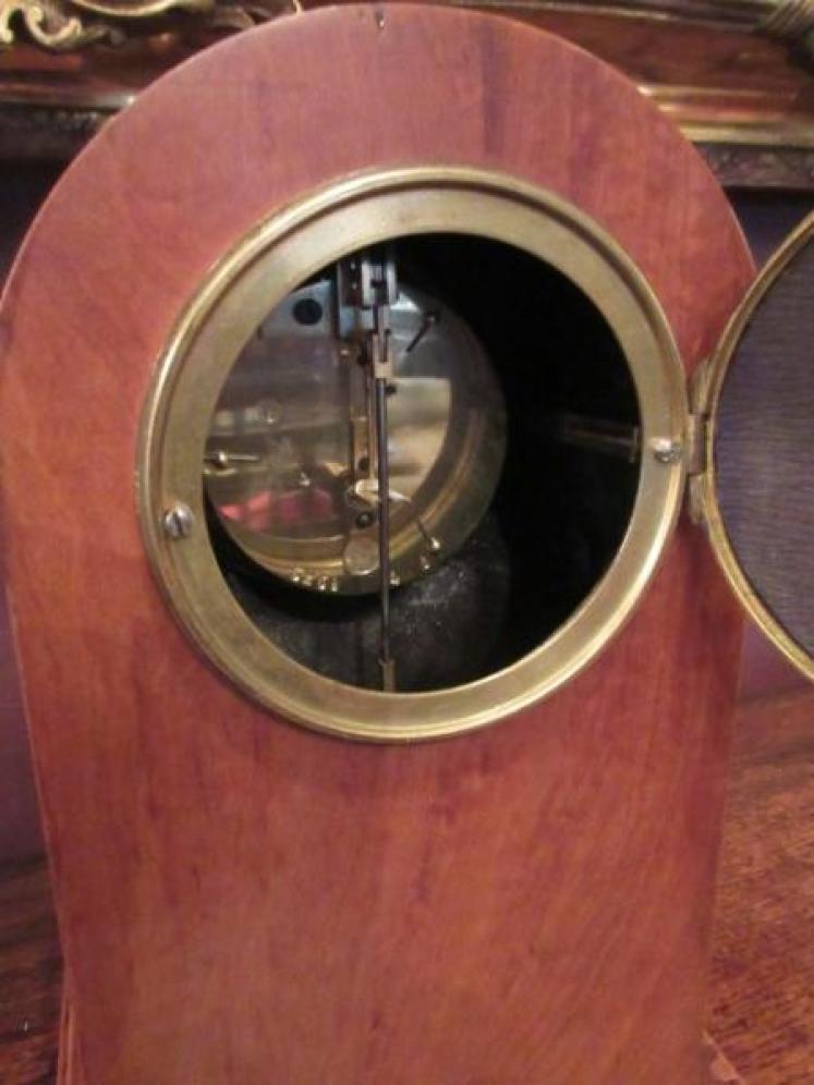 Superb Edwardian Period Satinwood Mantel Clock - Image 4