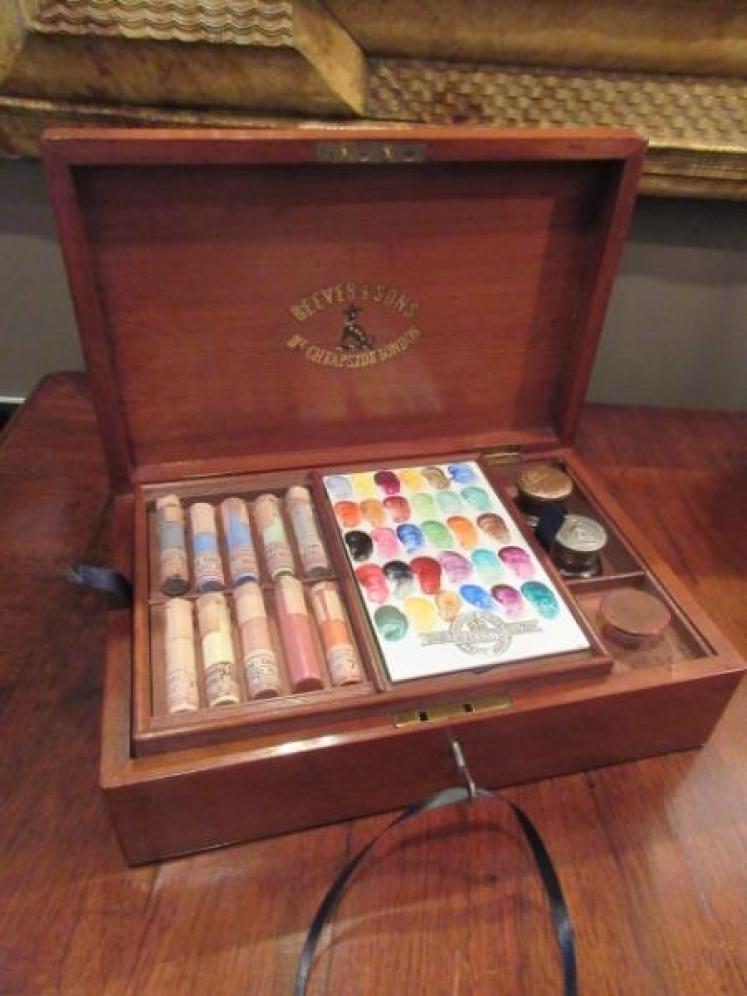Outstanding Victorian Royal Worcester Artist Paint Box - Image 1