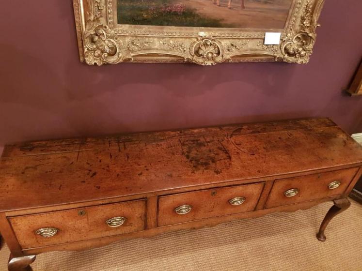 George II Oak Cabriole Leg Dresser - Image 2