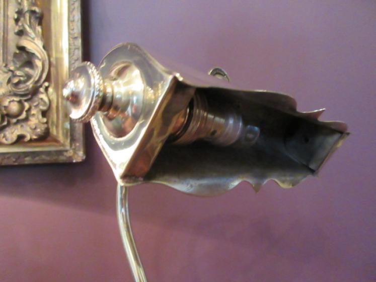 Edwardian Period Cast Brass Adjustable Desk Lamp - Image 4