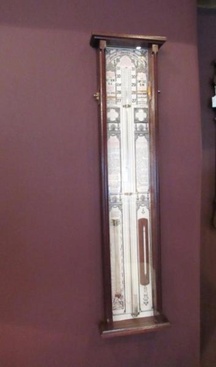 Victorian Mahogany Cased Admiral Fitzroy Barometer - Image 1