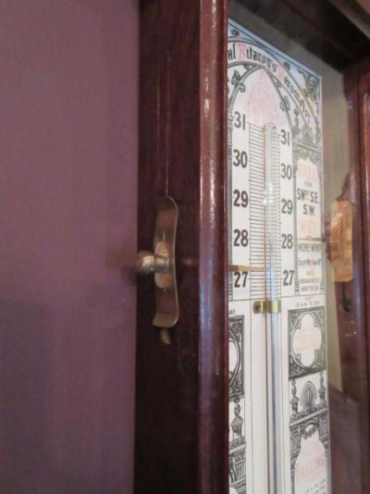 Victorian Mahogany Cased Admiral Fitzroy Barometer - Image 4