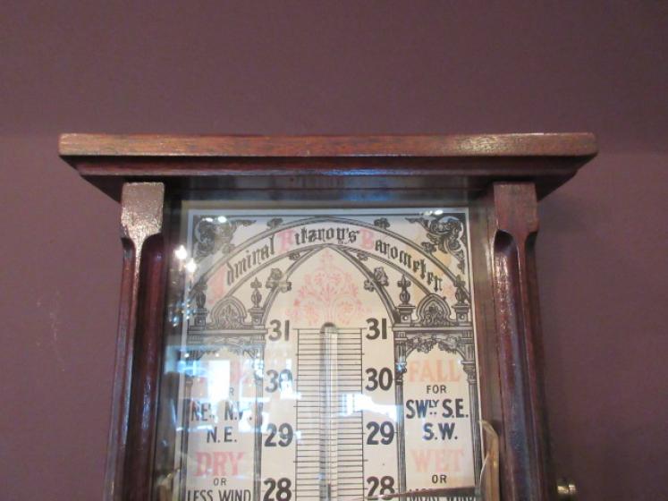 Victorian Mahogany Cased Admiral Fitzroy Barometer - Image 5