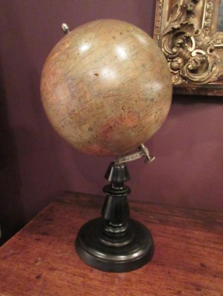 Late 19th Century 9" Plaster Terrestrial Globe - Image 1