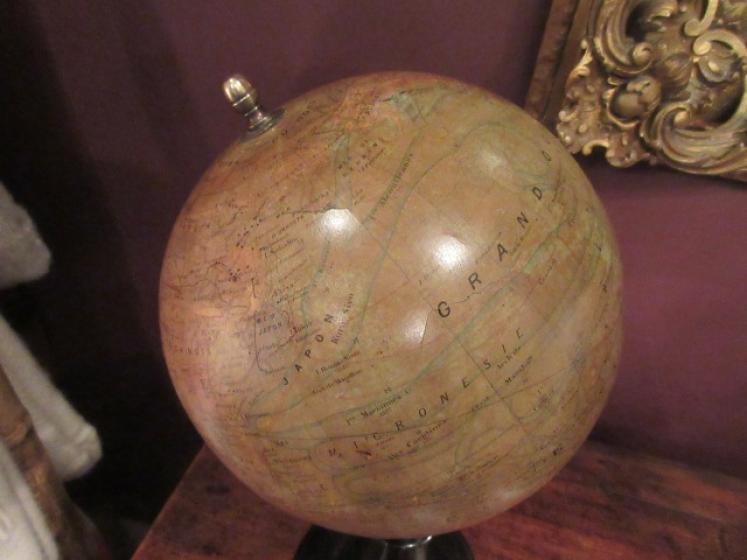 Late 19th Century 9" Plaster Terrestrial Globe - Image 2