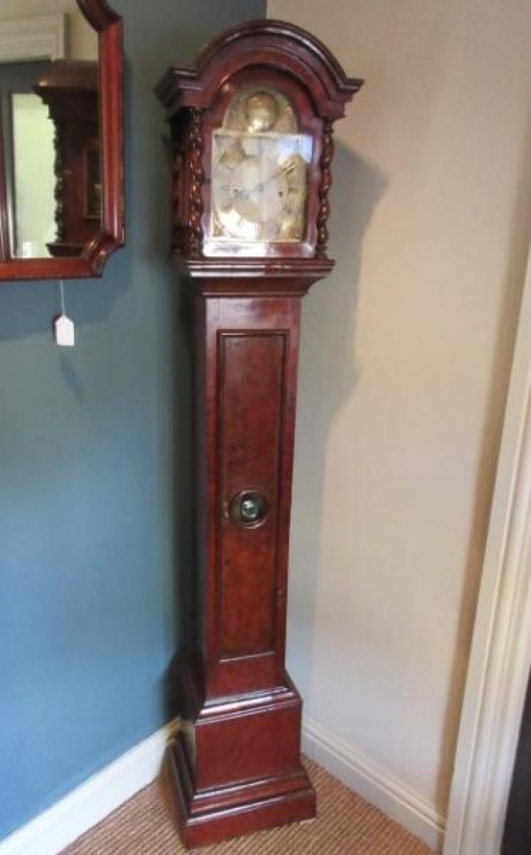 Superb 19th Century Burr Walnut Grandmother Clock - Image 5