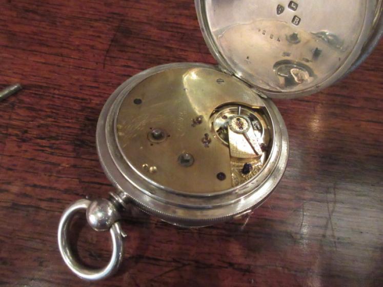 Mid Victorian Solid Silver Chester Chronograph Pocket Watch - Image 3